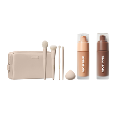 Complexion Boost & Oat Latte Face & Eye Brush Bundle