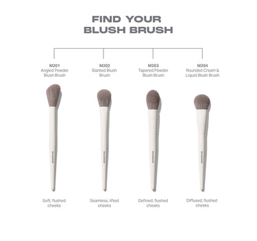 M204 Rounded Cream & Liquid Blush Brush