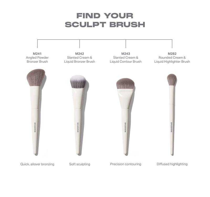 M242 Slanted Cream & Liquid Bronzer Brush - Image 5 out of 5