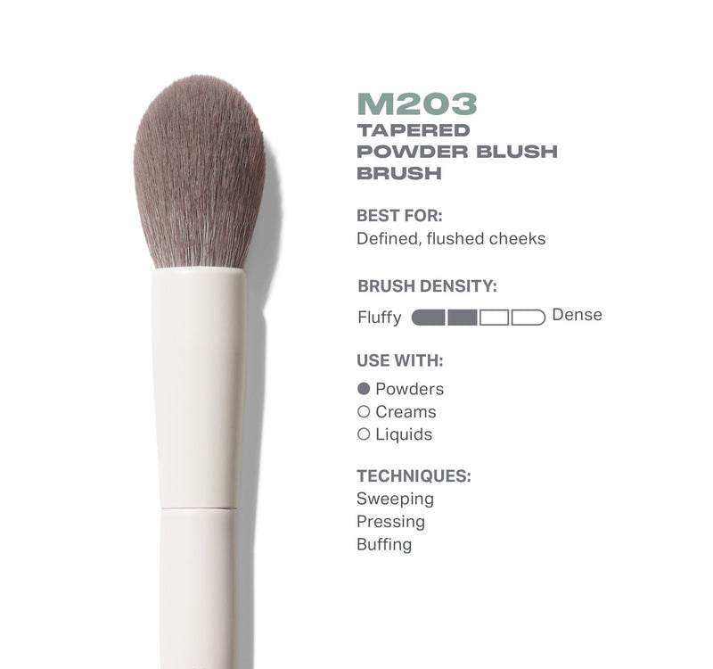 M203 Tapered Powder Blush Brush - Image 3