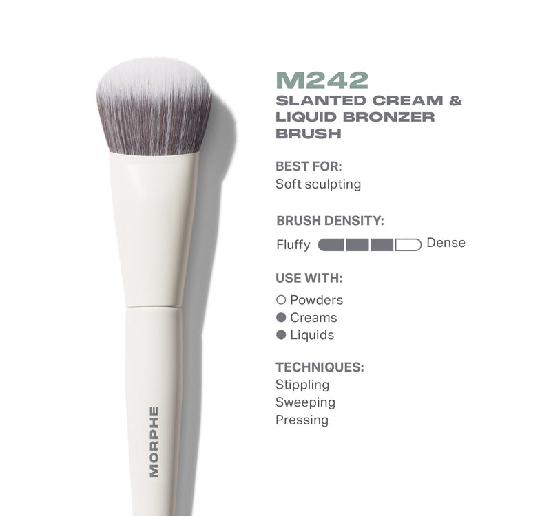 M242 Slanted Cream & Liquid Bronzer Brush - Image 3 out of 5