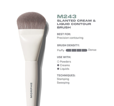 M243 Slanted Cream & Liquid Contour Brush