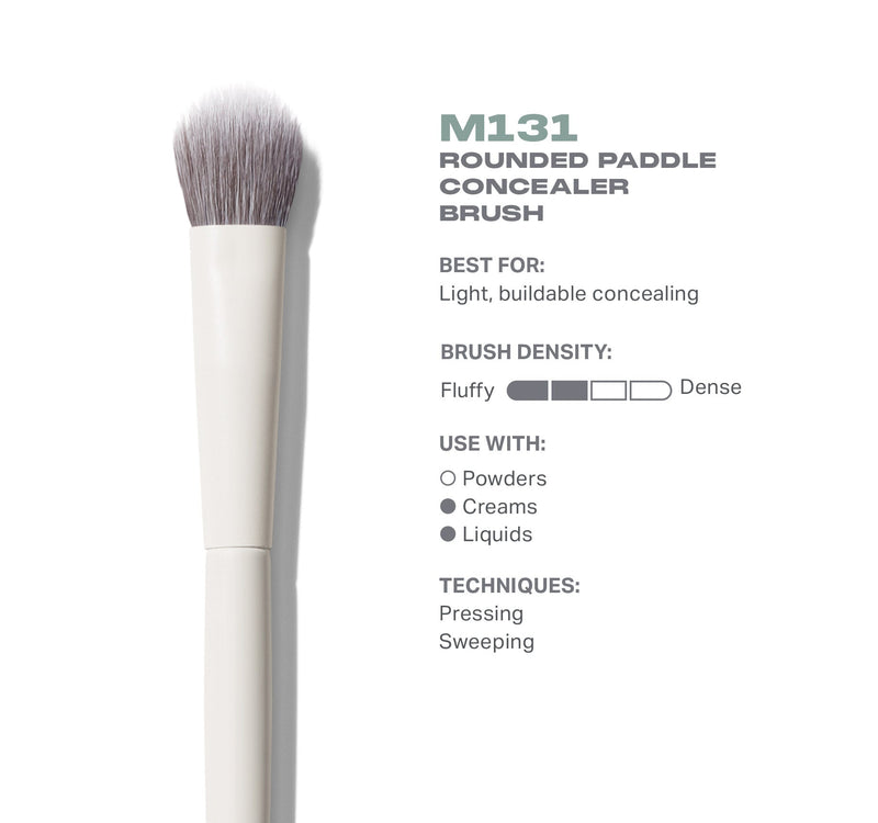 M131 Rounded Paddle Concealer Brush - Image 3