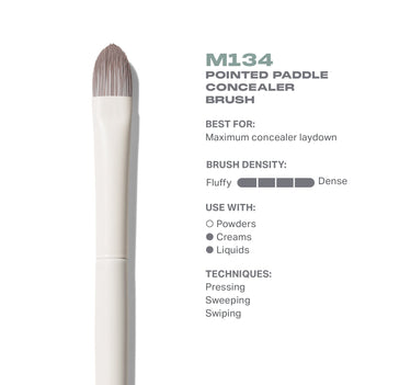 M134 Pointed Paddle Concealer Brush