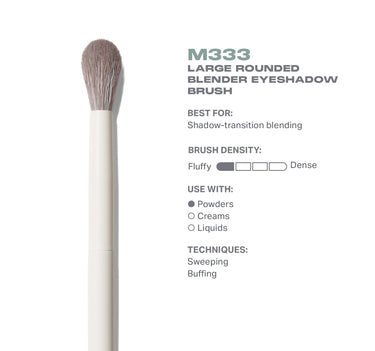 M333 Large Rounded Blender Eyeshadow Brush