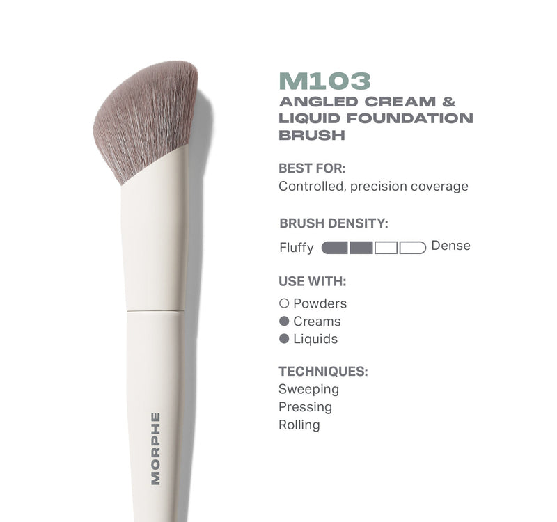 M103 Angled Cream & Liquid Foundation Brush - Image 2