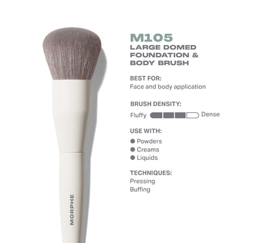 M105 Large Domed Foundation & Body Brush
