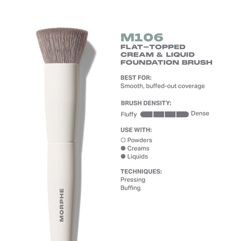 Morphe Base M106 Flat-Topped Foundation Brush – Morphe UK