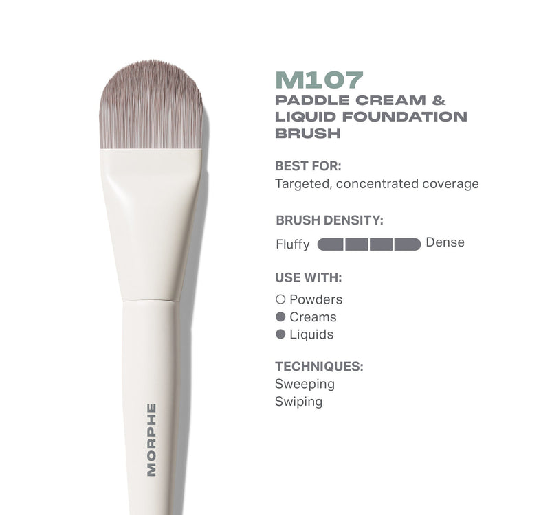 M107 Paddle Cream & Liquid Foundation Brush - Image 2 out of 6