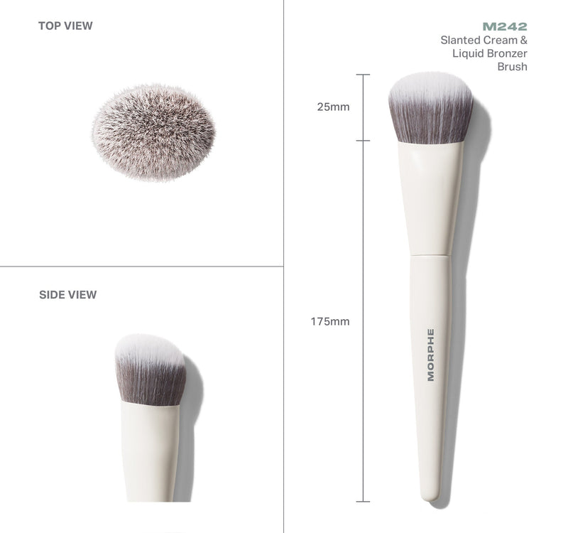 M242 Slanted Cream & Liquid Bronzer Brush - Image 4 out of 5