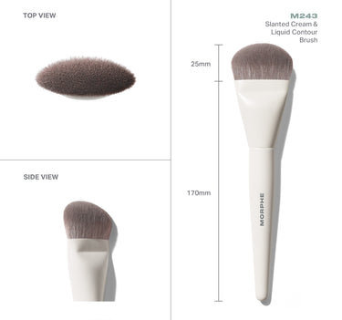 M243 Slanted Cream & Liquid Contour Brush