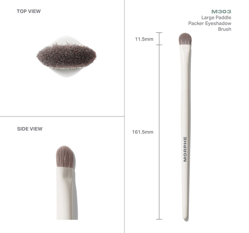 M303 Large Paddle Packer Eyeshadow Brush - Image 4