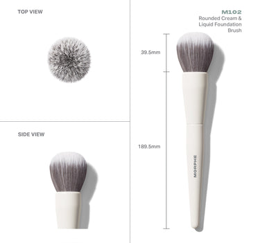 M102 Rounded Cream & Liquid Foundation Brush