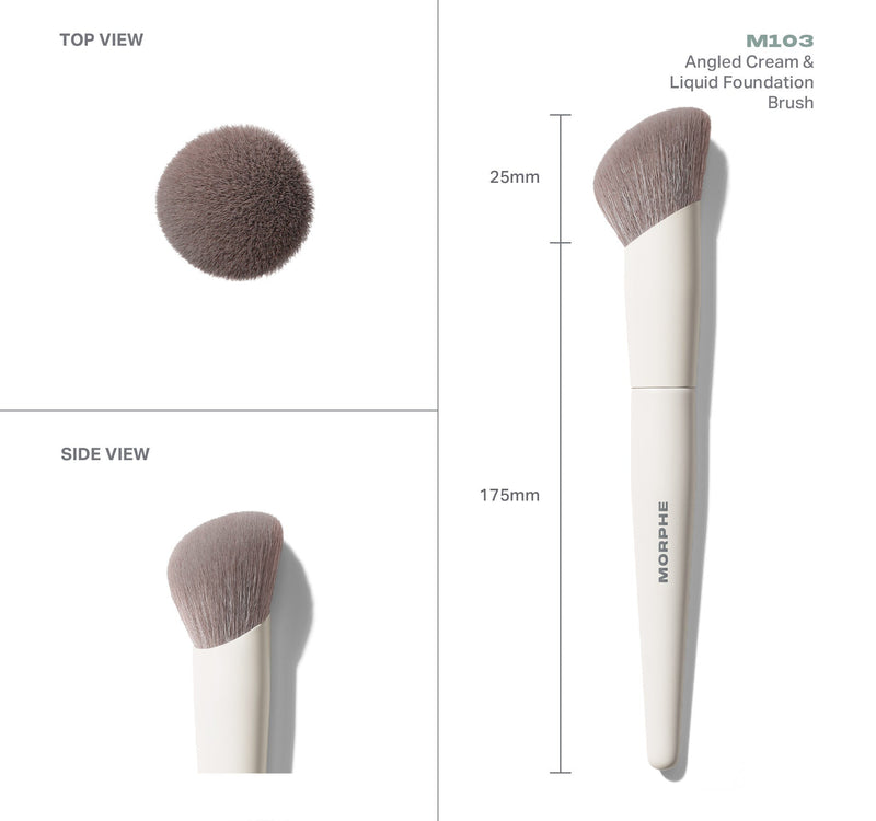 M103 Angled Cream & Liquid Foundation Brush - Image 3 out of 7