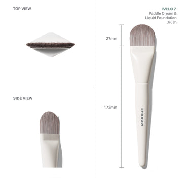 M107 Paddle Cream & Liquid Foundation Brush