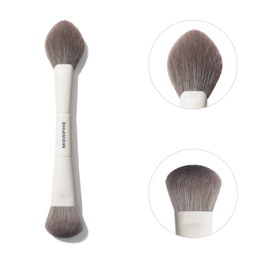 M200 DUAL-ENDED BLUSH BRUSH close up | M200 DUAL-ENDED BLUSH BRUSH | Secondary image