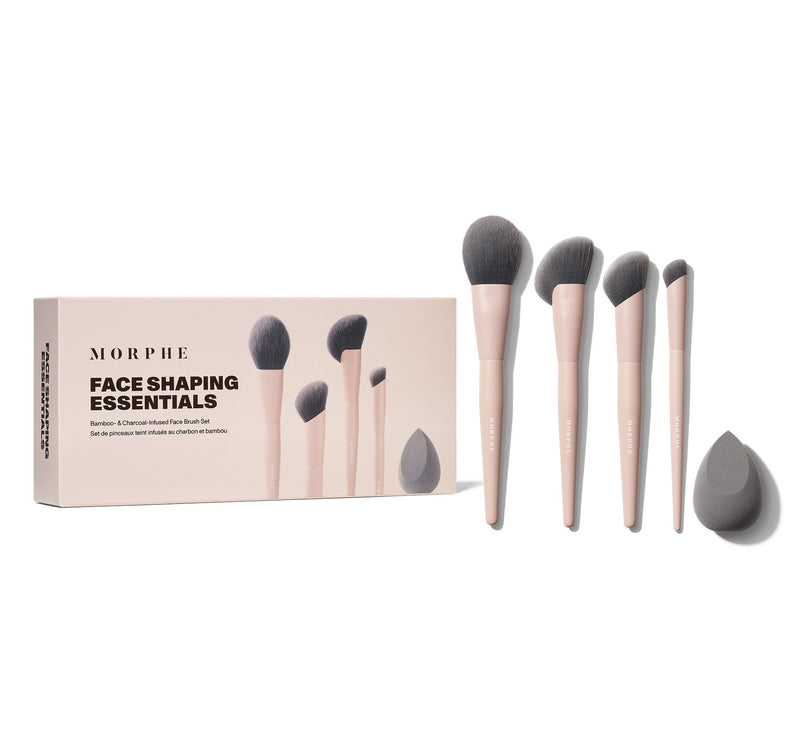 Face Shaping Essentials Bamboo & Charcoal Infused Face Brush Set - Image 6 out of 7