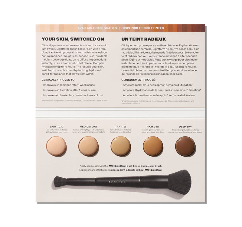 Lightform Extended Hydration Foundation Sample Card - Image 2 out of 2