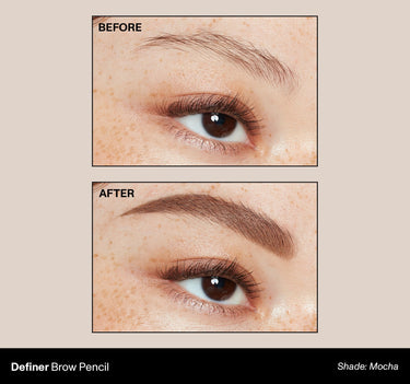 Definer Brow Pencil shade: Mocha | Before & After {Mocha}