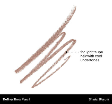 Definer Brow Pencil shade: Biscotti | for light taupe hair with cool undertones {Biscotti}