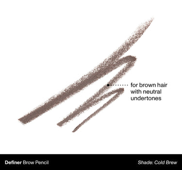 Definer Brow Pencil shade: Cold Brew | for brown hair with neutral undertones {Cold Brew}