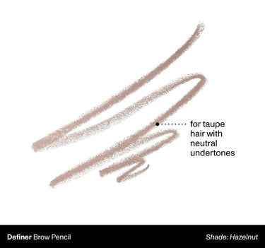 Definer Brow Pencil shade: Hazelnut | for taupe hair with neutral undertones {Hazelnut}