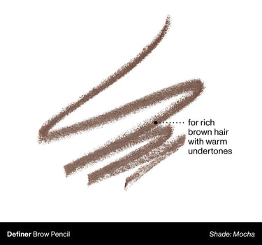 Definer Brow Pencil shade: Mocha | for rich brown hair with warm undertones {Mocha}