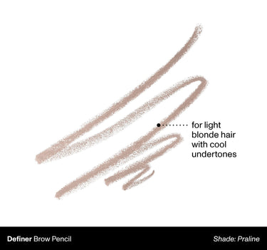 Definer Brow Pencil shade: Praline | for light blonde hair with cool undertones {Praline}
