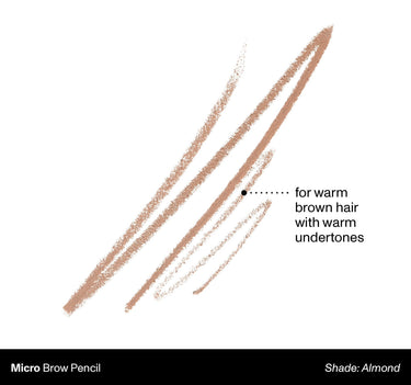 Micro Brow Pencil shade: Almond | for warm brown hair with warm undertones {Almond}