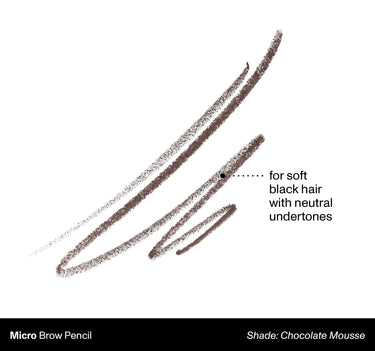 Micro Brow Pencil shade: Chocolate Mousse | for soft black hair with neutral undertones {Chocolate Mousse}