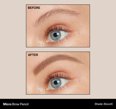 Micro Brow Pencil shade: Biscotti | Before & After {Biscotti}