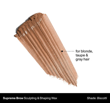 Supreme Brow Sculpting & Shaping Wax Shade Biscotti | For Blonde, Taupe & Gray Hair {Biscotti (light taupe)}