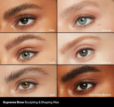 Supreme Brow Sculpting & Shaping Wax: Clear, Biscotti, Latte, Almond, Java, Chocolate Mousse {Biscotti}