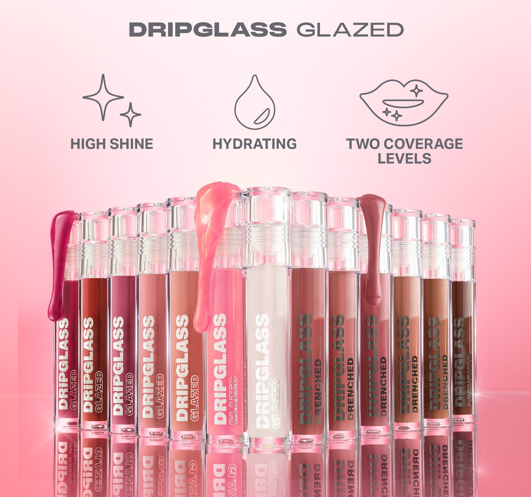 Dripglass Glazed High Shine Lip Gloss - Glint Of Pink - Image 6
