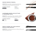 High Archiever Everyday Essentials Brow Kit - Chocolate Mousse - Image 5