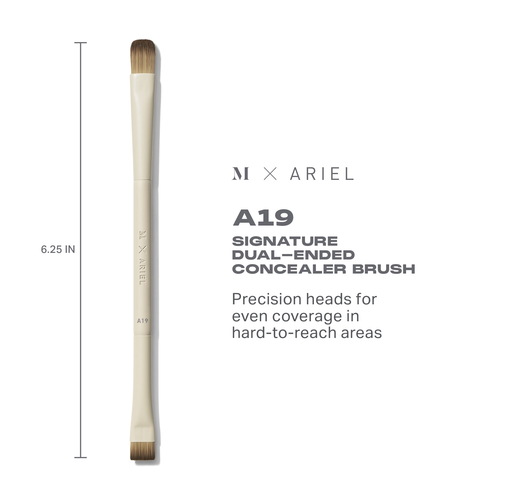 Morphe X Ariel A19 Signature Dual-Ended Concealer Brush - Image 4