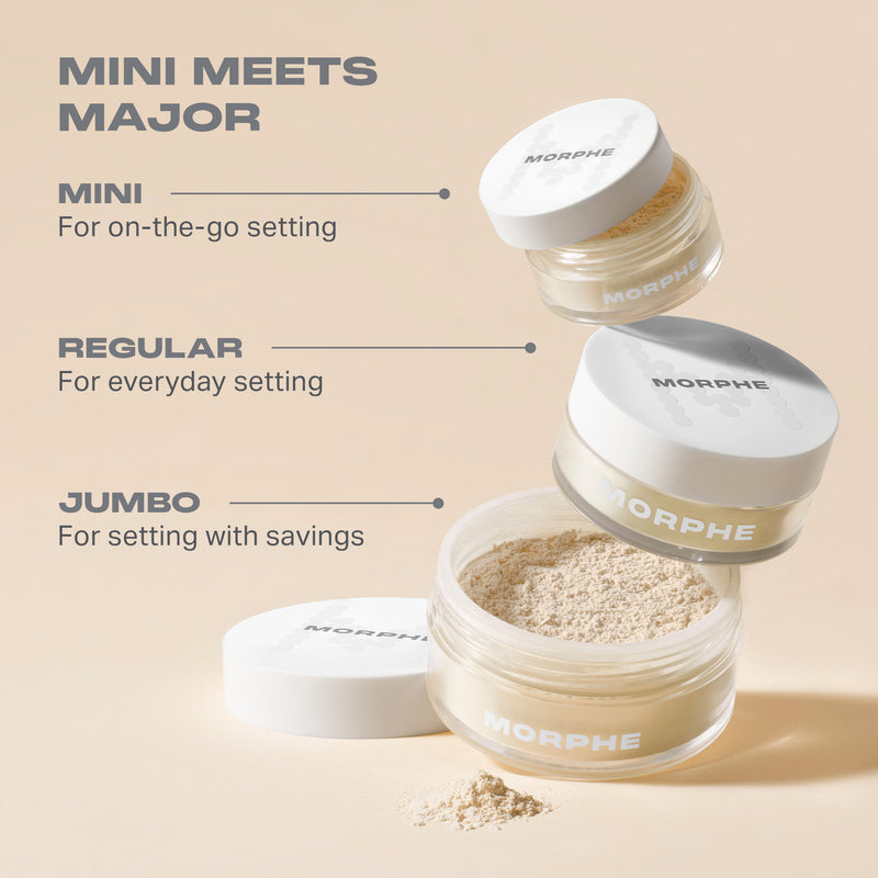 Mini Bake & Set Soft Focus Setting Powder - Brightening Pink - Image 5