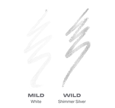 {Mild Or Wild (White/Shimmer Silver)}