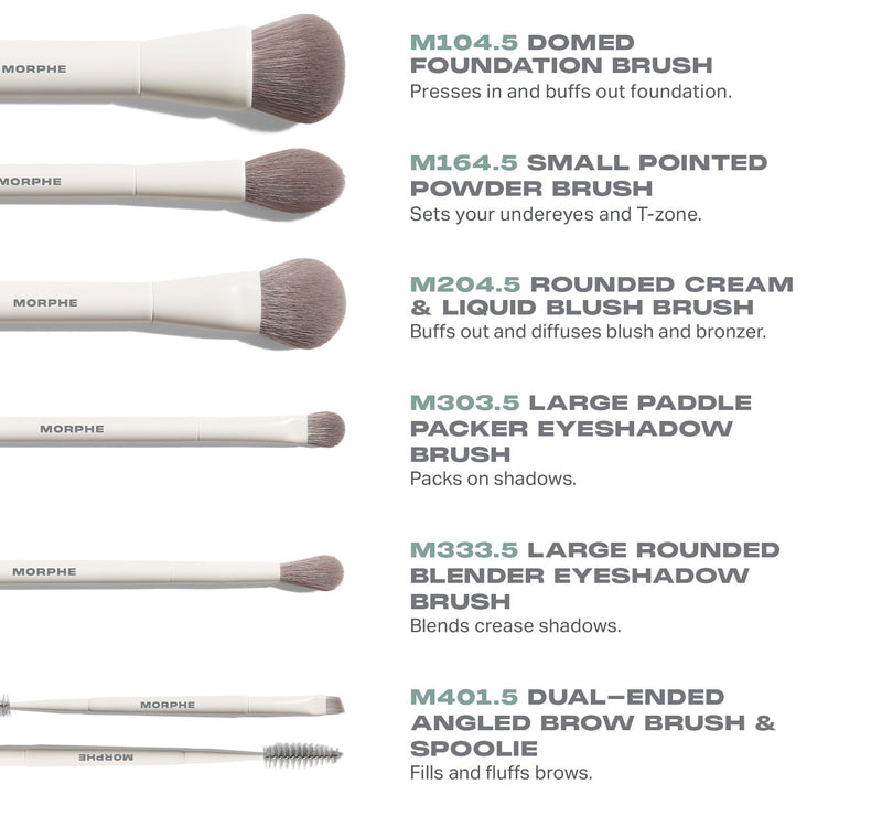 Along for the Glide 6-Piece Travel Brush Set - Image 3