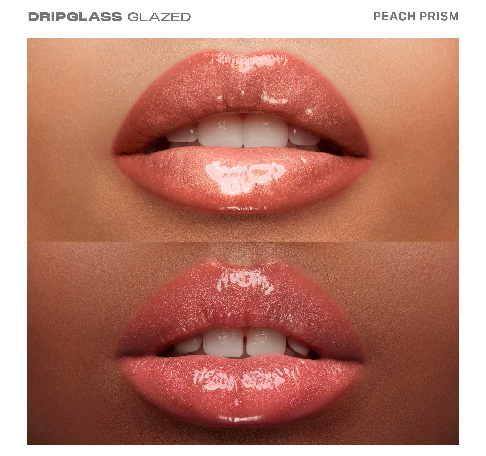 Dripglass Glazed High Shine Lip Gloss - Peach Prism - Image 3