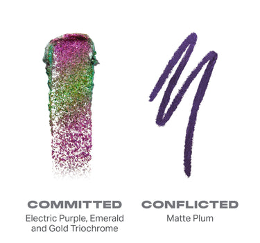 Mixed Signals Dual-Ended Cream & Liquid Shadow Stick - Committed / Conflicted - smears {Committed/Conflicted}