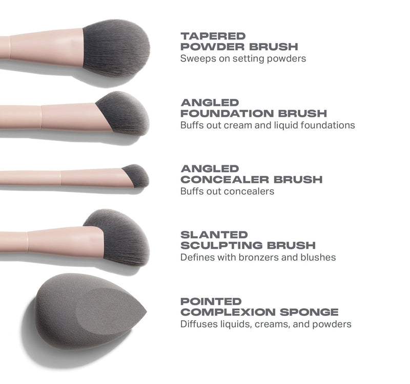 Face Shaping Essentials Bamboo & Charcoal Infused Face Brush Set - Image 2 out of 7