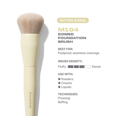 Buttery Blends M104 Domed Foundation Brush | Buttery Blends M104 Domed Foundation Brush | Secondary image