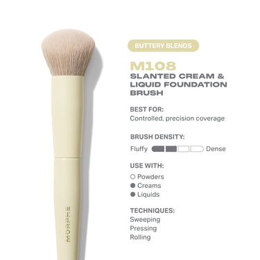 Buttery Blends M108 Slanted Foundation Brush | Buttery Blends M108 Slanted Foundation Brush | Secondary image
