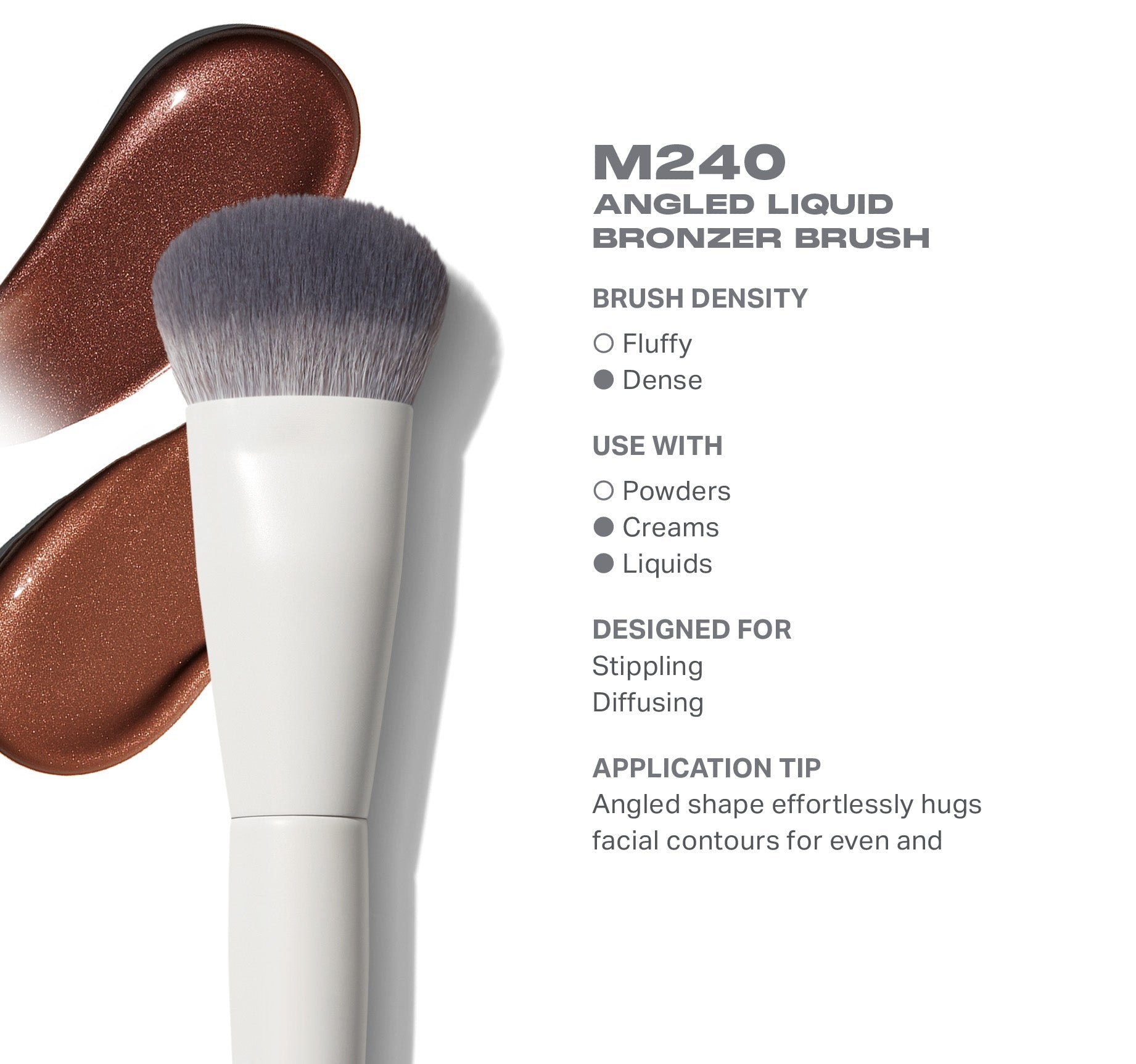 M240 Angled Liquid Bronzer Brush - Image 2