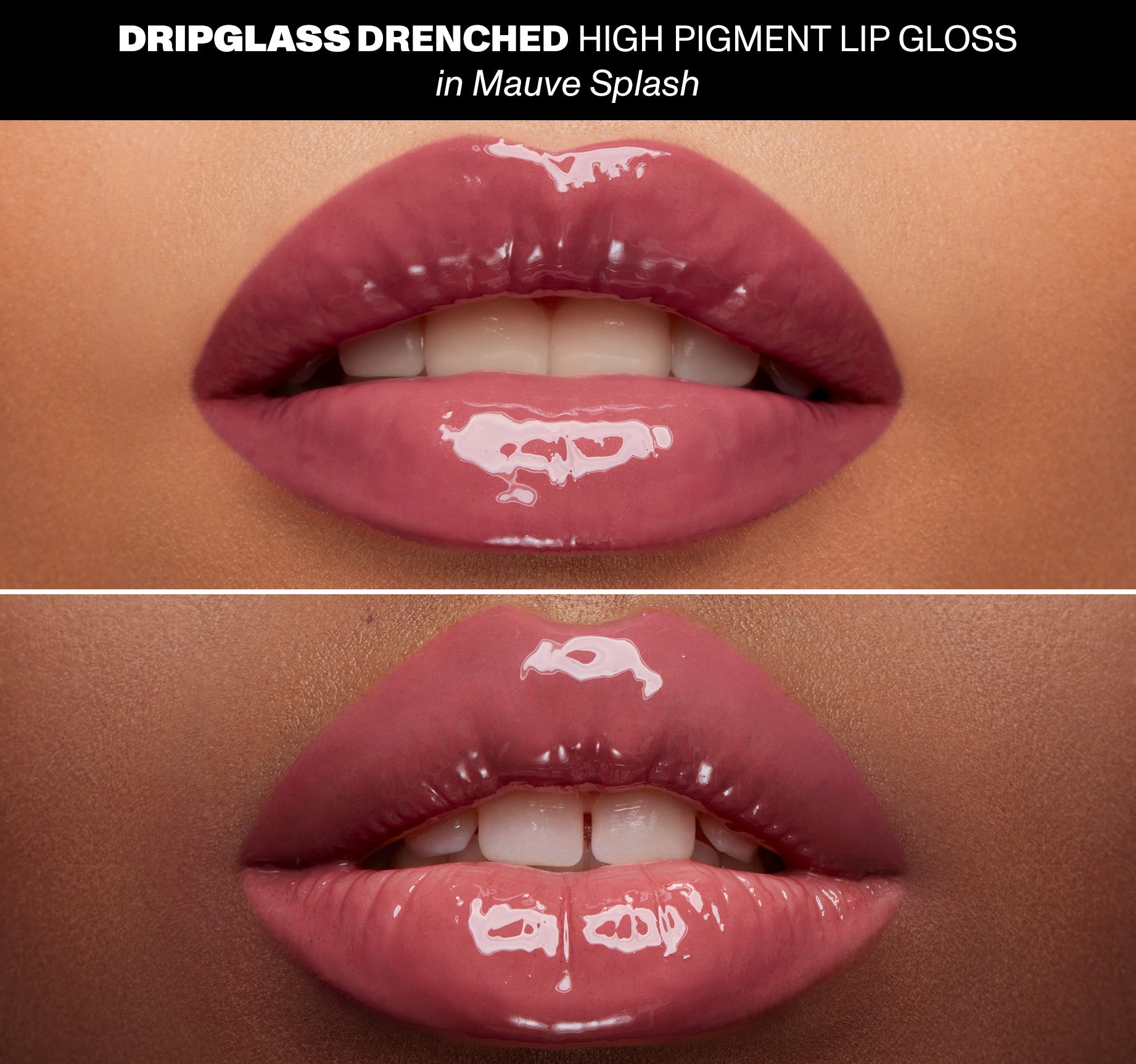 Dripglass Drenched High Pigment Lip Gloss - Mauve Splash - Image 4