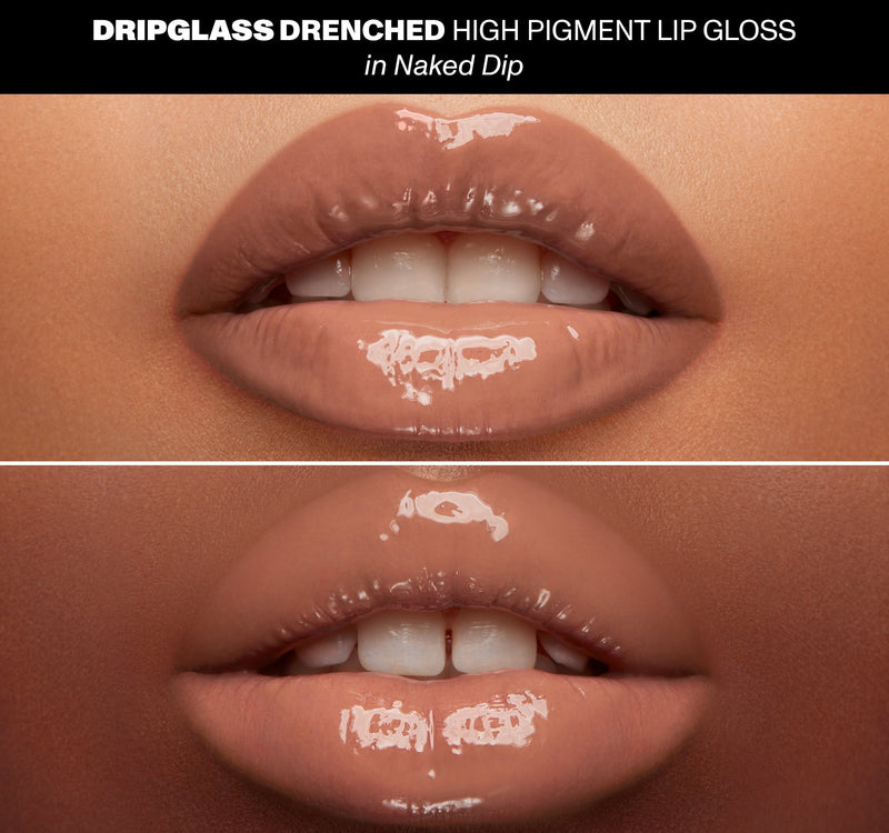 Dripglass Drenched High Pigment Lip Gloss - Naked Dip - Image 4