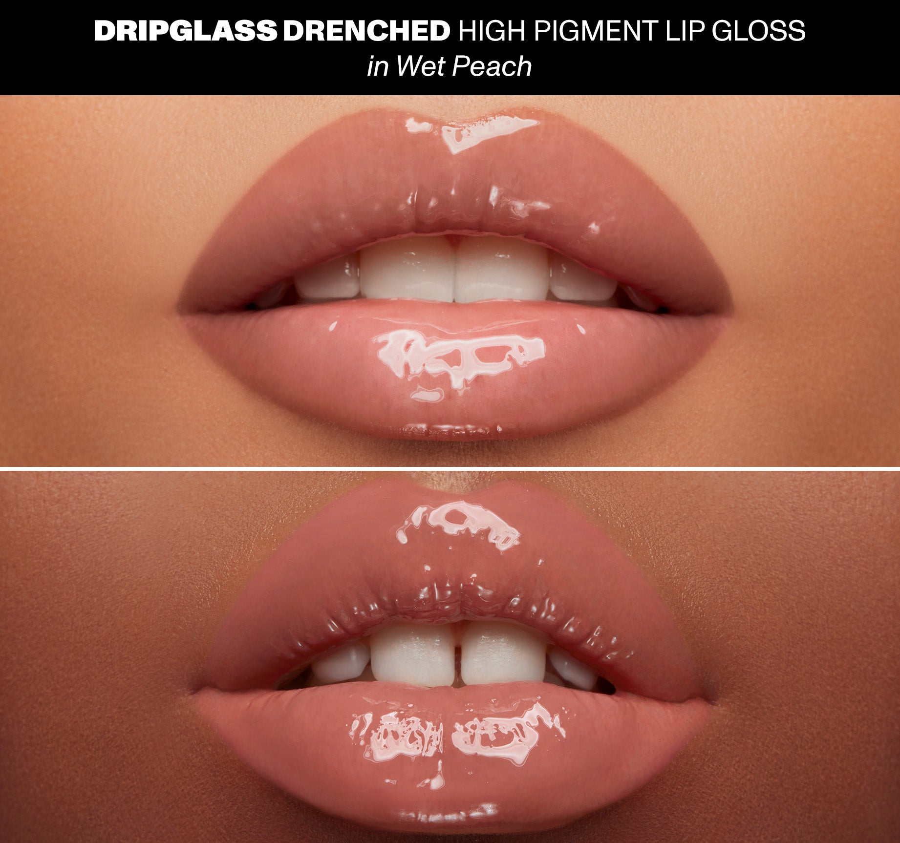 Dripglass Drenched High Pigment Lip Gloss - Wet Peach - Image 4