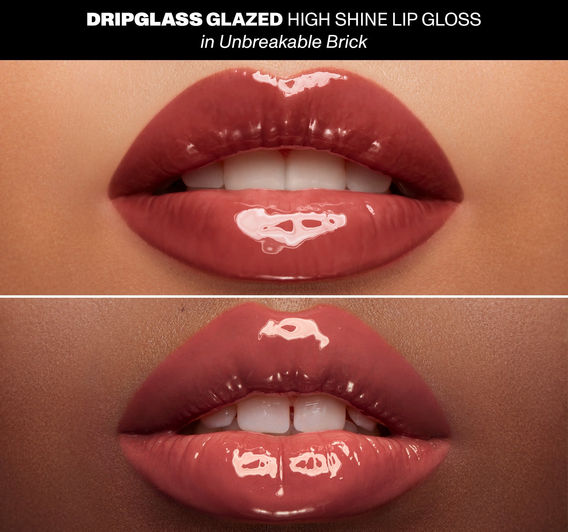 Dripglass Glazed High Shine Lip Gloss - Unbreakable Brick - Image 5