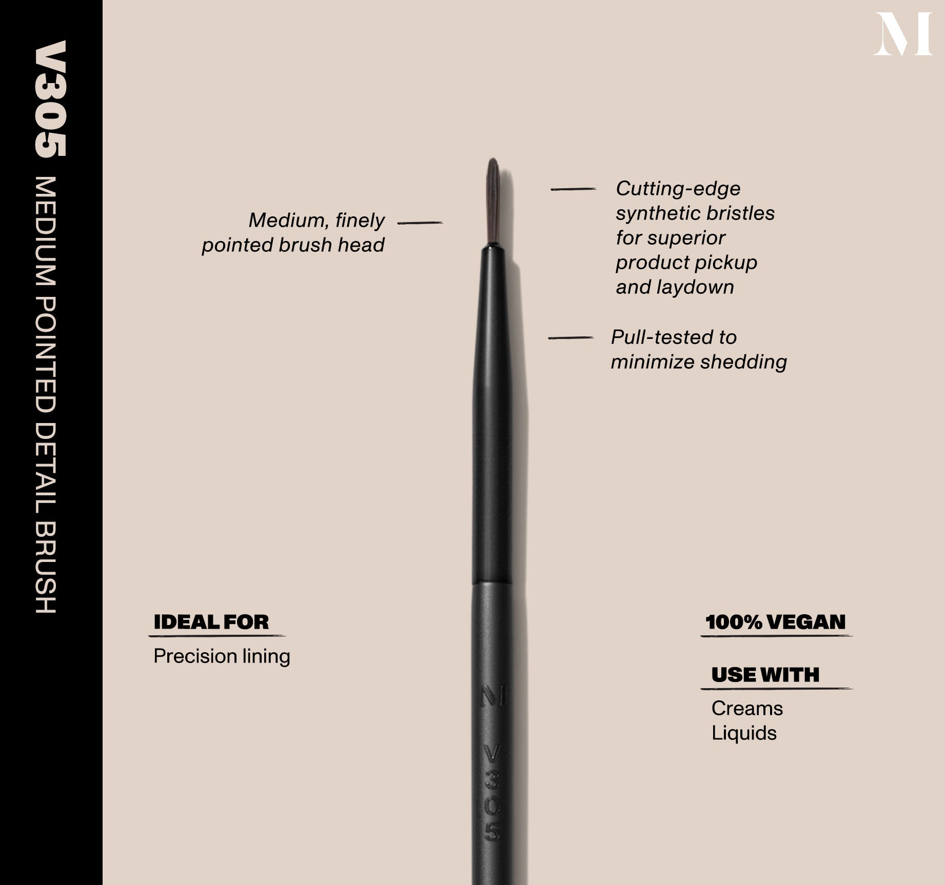 V305 Medium Pointed Detail Brush - Image 2